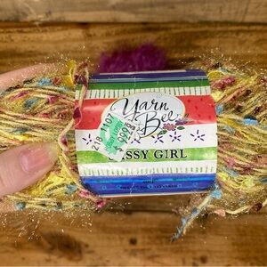 Yarn Bee Sassy Girl Yarn Suzi, yellow confetti (new) discontinued